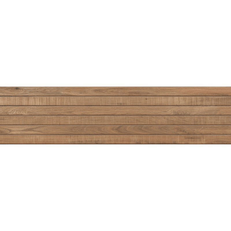 Mexen Western Wood Bruno glazúrovaný rektifikovaný gres G1, dlaždice na podlahu a stenu drevopodobná 120 x 30 cm, matná
