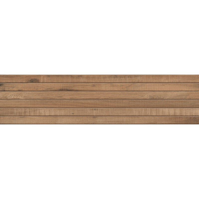 Mexen Western Wood Bruno glazúrovaný rektifikovaný gres G1, dlaždice na podlahu a stenu drevopodobná 120 x 30 cm, matná