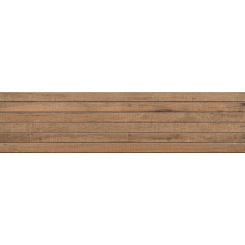 Mexen Western Wood Bruno glazúrovaný rektifikovaný gres G1, dlaždice na podlahu a stenu drevopodobná 120 x 30 cm, matná