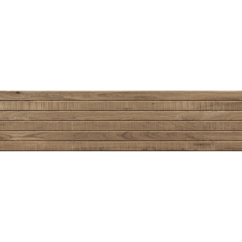 Mexen Western Wood Naturálny glazovaný rekt. G1, drevodekoratívna nástenná dlaždica 120 x 30 cm, matná - TL702-120-030-53