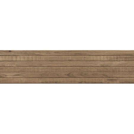 Mexen Western Wood Naturálny glazovaný rekt. G1, drevodekoratívna nástenná dlaždica 120 x 30 cm, matná - TL702-120-030-53