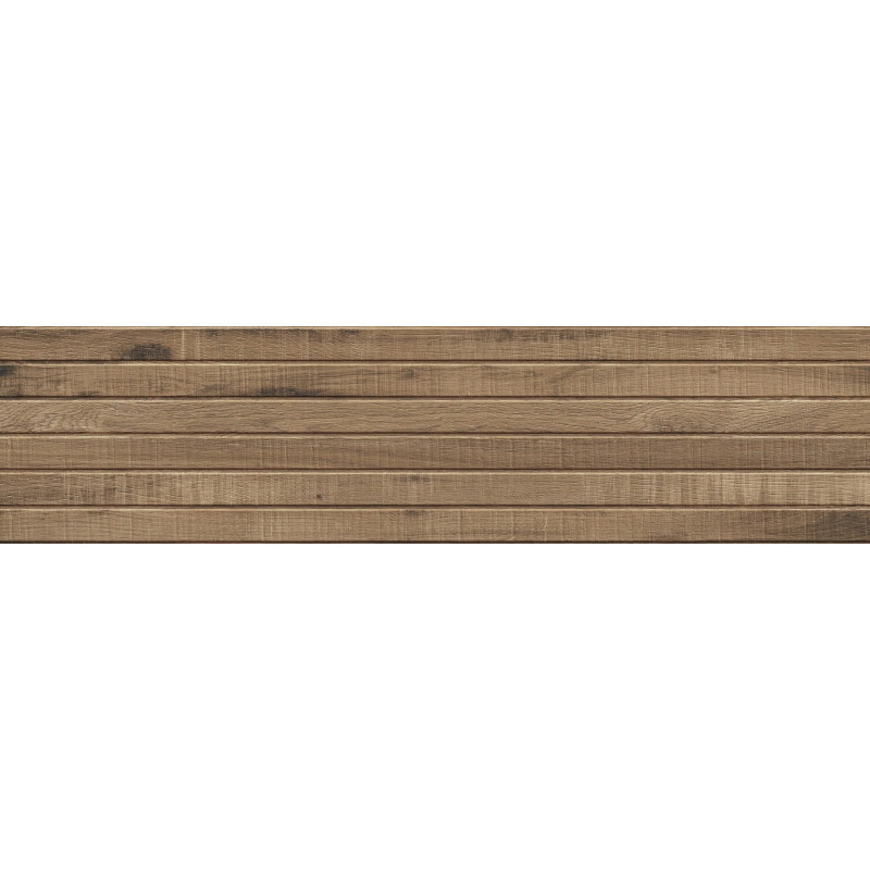 Mexen Western Wood Naturálny glazovaný rekt. G1, drevodekoratívna nástenná dlaždica 120 x 30 cm, matná - TL702-120-030-53