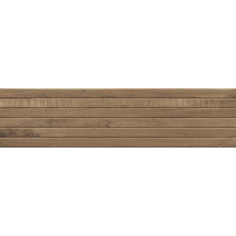Mexen Western Wood Naturálny glazovaný rekt. G1, drevodekoratívna nástenná dlaždica 120 x 30 cm, matná - TL702-120-030-53