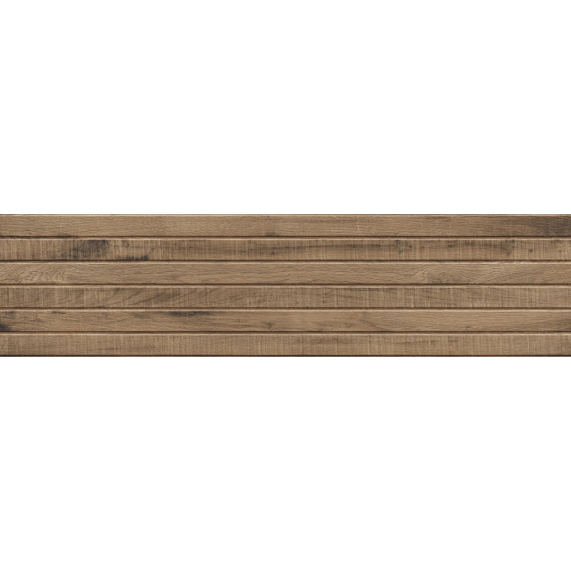 Mexen Western Wood Naturálny glazovaný rekt. G1, drevodekoratívna nástenná dlaždica 120 x 30 cm, matná - TL702-120-030-53