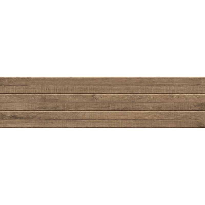 Mexen Western Wood Naturálny glazovaný rekt. G1, drevodekoratívna nástenná dlaždica 120 x 30 cm, matná - TL702-120-030-53