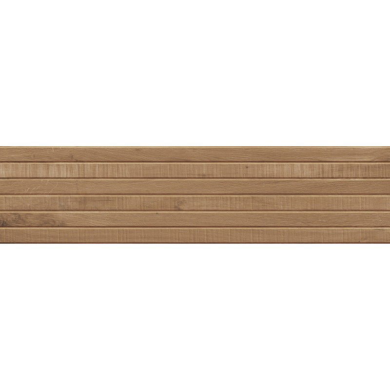Mexen Western Wood Orechový glazovaný rekt. G1, drevopodobná stenová dlaždica 120 x 30 cm, mat - TL702-120-030-54
