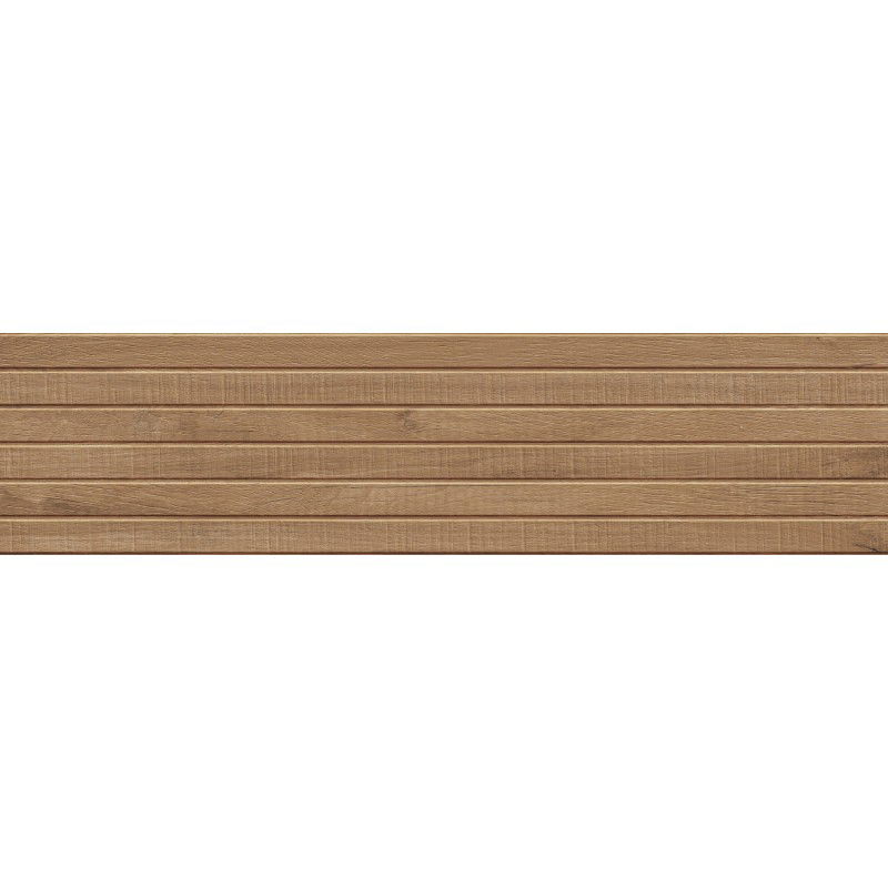 Mexen Western Wood Orechový glazovaný rekt. G1, drevopodobná stenová dlaždica 120 x 30 cm, mat - TL702-120-030-54