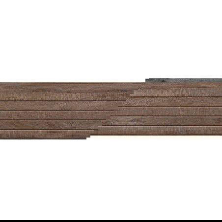 Mexen Western Wood Choco gres glazovaný rekt. G1, obklad na stenu imitujúci drevo 120 x 30 cm, mat - TL702-120-030-56