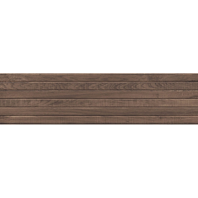 Mexen Western Wood Choco gres glazovaný rekt. G1, drevný obkladový panel 120 x 30 cm, matný - TL702-120-030-56