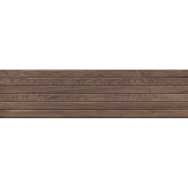 Mexen Western Wood Choco gres glazovaný rekt. G1, obklad na stenu imitujúci drevo 120 x 30 cm, mat - TL702-120-030-56