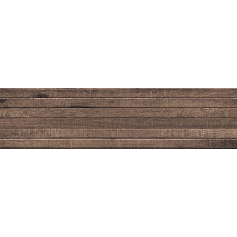 Mexen Western Wood Choco gres glazovaný rekt. G1, drevný obkladový panel 120 x 30 cm, matný - TL702-120-030-56