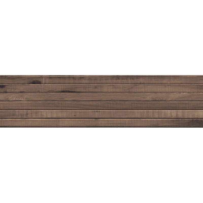 Mexen Western Wood Choco gres glazovaný rekt. G1, obklad na stenu imitujúci drevo 120 x 30 cm, mat - TL702-120-030-56
