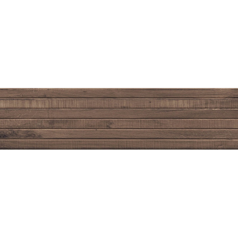 Mexen Western Wood Choco gres glazovaný rekt. G1, drevný obkladový panel 120 x 30 cm, matný - TL702-120-030-56