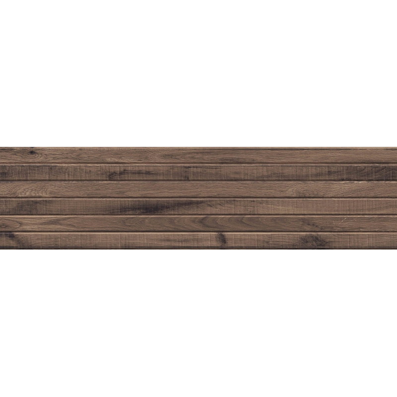 Mexen Western Wood Choco gres glazovaný rekt. G1, drevný obkladový panel 120 x 30 cm, matný - TL702-120-030-56