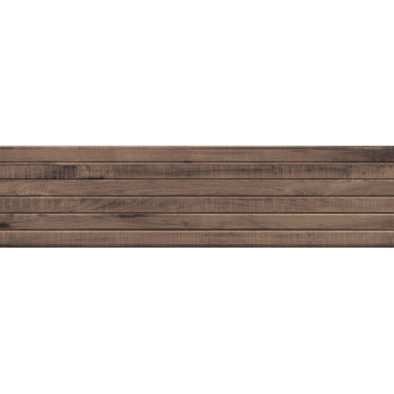 Mexen Western Wood Choco gres glazovaný rekt. G1, drevný obkladový panel 120 x 30 cm, matný - TL702-120-030-56