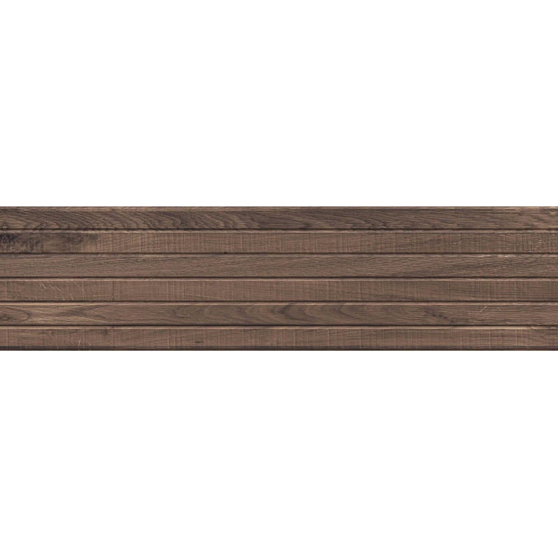 Mexen Western Wood Choco gres glazovaný rekt. G1, drevný obkladový panel 120 x 30 cm, matný - TL702-120-030-56