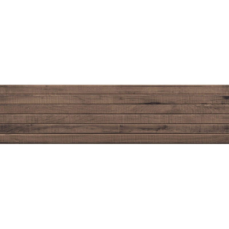 Mexen Western Wood Choco gres glazovaný rekt. G1, obklad na stenu imitujúci drevo 120 x 30 cm, mat - TL702-120-030-56