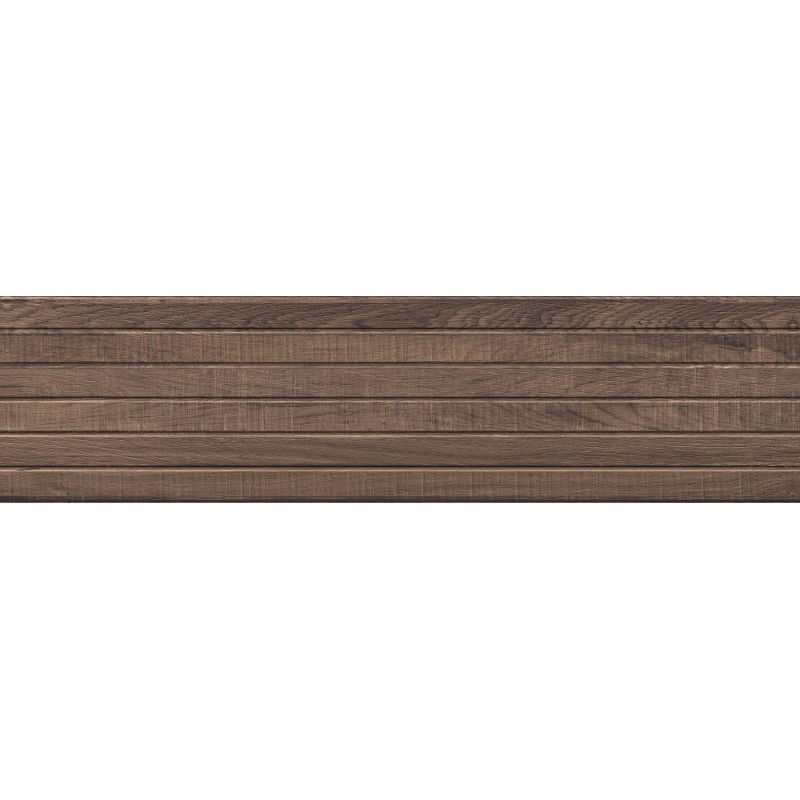 Mexen Western Wood Choco gres glazovaný rekt. G1, obklad na stenu imitujúci drevo 120 x 30 cm, mat - TL702-120-030-56