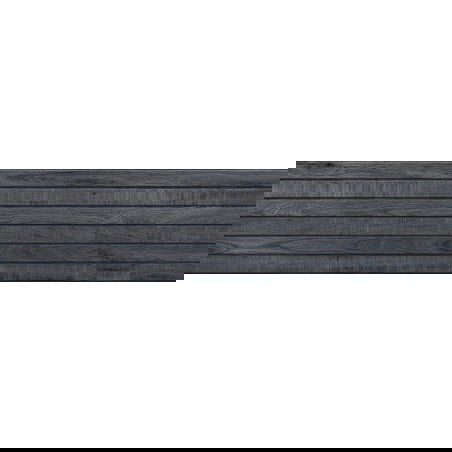 Mexen Western Wood Nero glazúrovaný rektifikovaný gres G1, dlaždica na stenu imitácia dreva 120 x 30 cm, mat