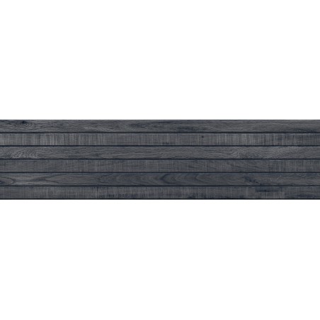 Mexen Western Wood Nero gres glazovaný rekt. G1, dlaždica podobná drevu nástenná 120 x 30 cm, mat - TL702-120-030-58