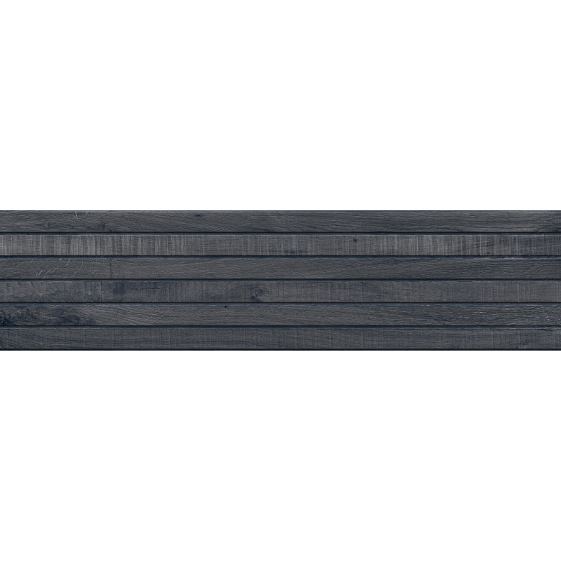 Mexen Western Wood Nero gres glazovaný rekt. G1, dlaždica podobná drevu nástenná 120 x 30 cm, mat - TL702-120-030-58