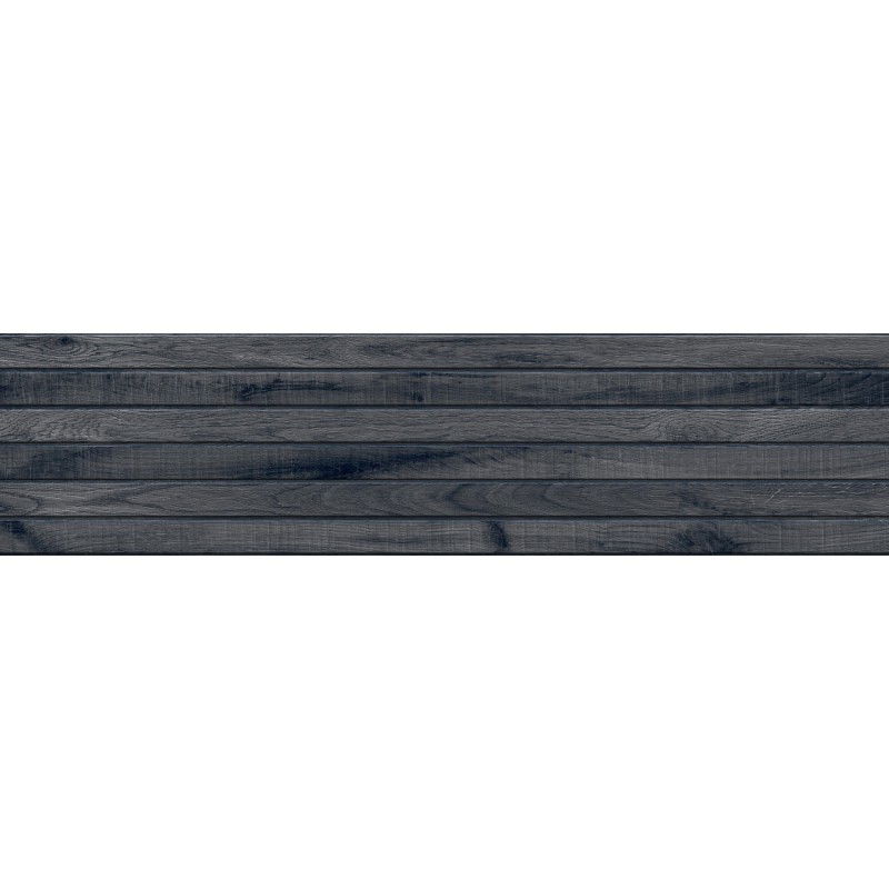 Mexen Western Wood Nero glazúrovaný rektifikovaný gres G1, dlaždica na stenu imitácia dreva 120 x 30 cm, mat