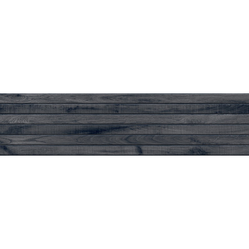 Mexen Western Wood Nero gres glazovaný rekt. G1, dlaždica podobná drevu nástenná 120 x 30 cm, mat - TL702-120-030-58