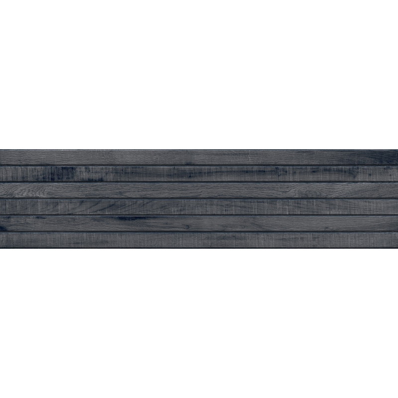 Mexen Western Wood Nero gres glazovaný rekt. G1, dlaždica podobná drevu nástenná 120 x 30 cm, mat - TL702-120-030-58