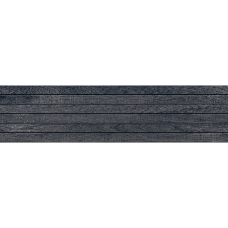 Mexen Western Wood Nero gres glazovaný rekt. G1, dlaždica podobná drevu nástenná 120 x 30 cm, mat - TL702-120-030-58