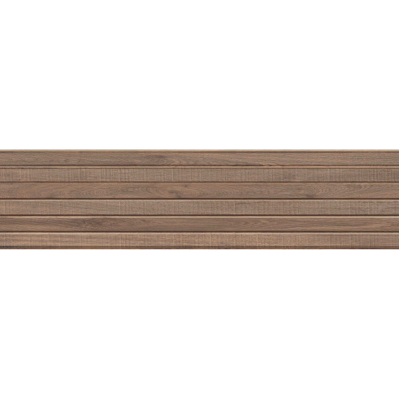 Mexen Mulberry Wood Hnedý glazovaný gres rekt. G1, stena drevopodobná dlaždica 120 x 30 cm, matná - TL703-120-030-50