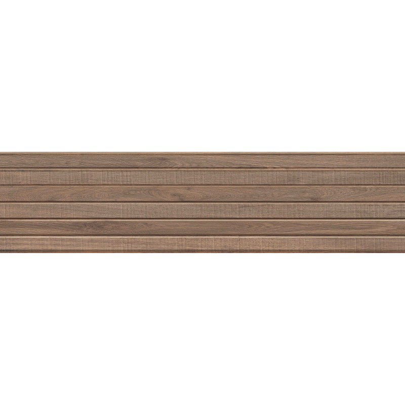 Mexen Mulberry Wood Hnedý glazovaný rektifikovaný gres G1, podlaha a stena podobná drevu 120 x 30 cm, matný