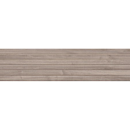 Mexen Mulberry Wood Tortora gres glazované rekt. G1, drevený vzhľad stena 120 x 30 cm, matný - TL703-120-030-52