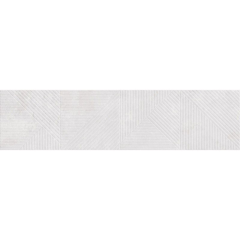 Mexen Magnifica Avenue Bianco škárovaný rektifikovaný porcelán rekt. G1, podlahová a nástenná dlažba 120 x 30 cm,