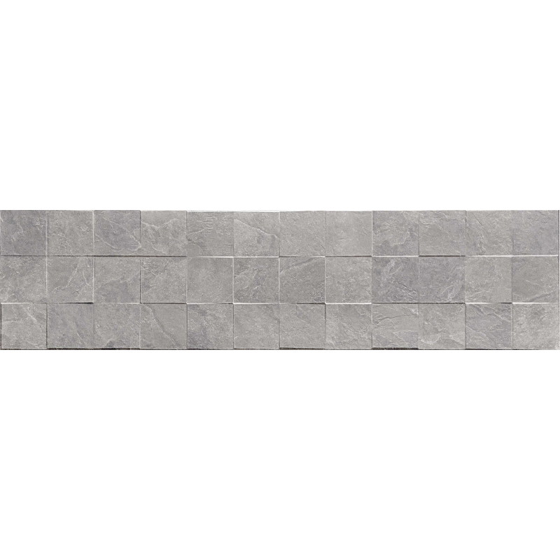 Mexen Icon Lyon Grigio glazovaný gres rekt. G1, nástenná dlaždica 120 x 30 cm, mat - TL712-120-030-51