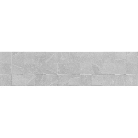 Mexen Icon Lyon Silver glazovaný gres rekt. G1, stenová dlaždica 120 x 30 cm, matná - TL712-120-030-55