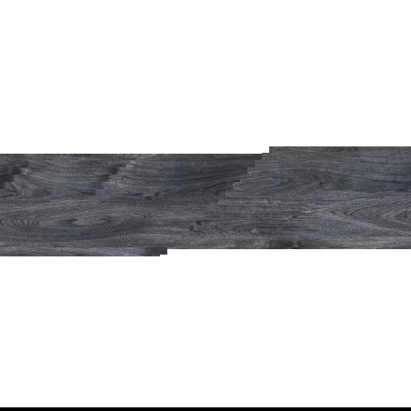 Mexen Riga Čierny glazovaný rekt. G1, dlaždica na podlahu a stenu drevopodobná 120 x 30 cm, matná - TL713-120-030-00