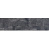 Mexen Riga Lyon Black čierny rektifikovaná G1, drevený obkladový kachliček 120 x 30 cm, matná - TL713-120-030-50