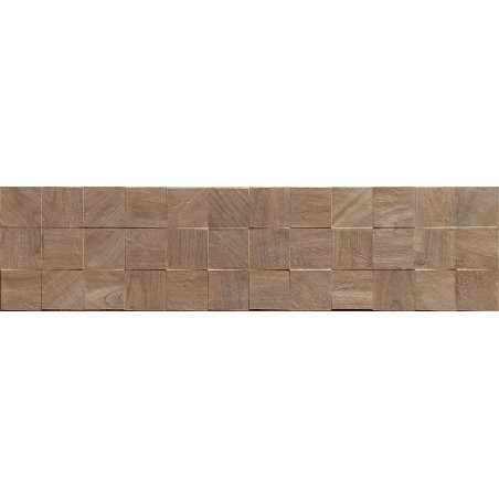 Mexen Riga Lyon Brown gres glazovaný rekt. G1, drevoimitující nástenná dlaždica 120 x 30 cm, matná - TL713-120-030-51