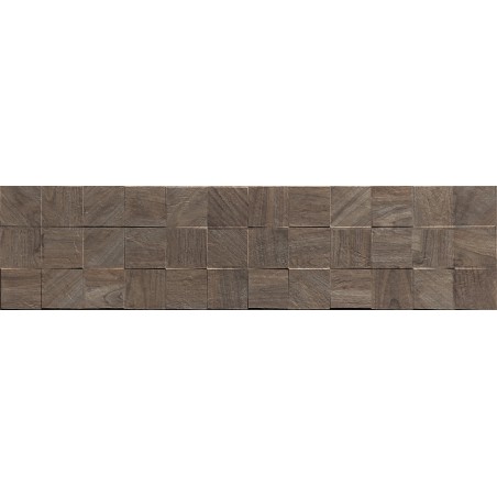 Mexen Riga Lyon Choco glazovaný rektifikovaný G1, drevodekoratívna stenová dlažba 120 x 30 cm, matná - TL713-120-030-52