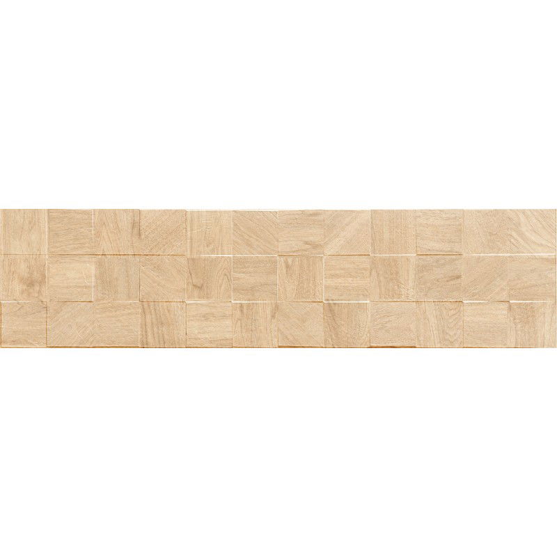 Mexen Riga Lyon Crema gres glazovaný rekt. G1, drevopodobná stenová doska 120 x 30 cm, matná - TL713-120-030-53