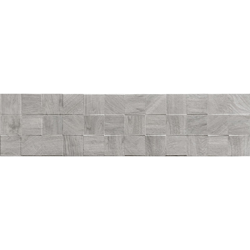 Mexen Riga Lyon Grey gres glazovaný rek. G1, drevu podobná stenová dlaždica 120 x 30 cm, matná - TL713-120-030-54