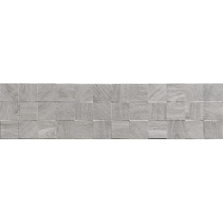 Mexen Riga Lyon Grey gres glazovaný rek. G1, drevu podobná stenová dlaždica 120 x 30 cm, matná - TL713-120-030-54