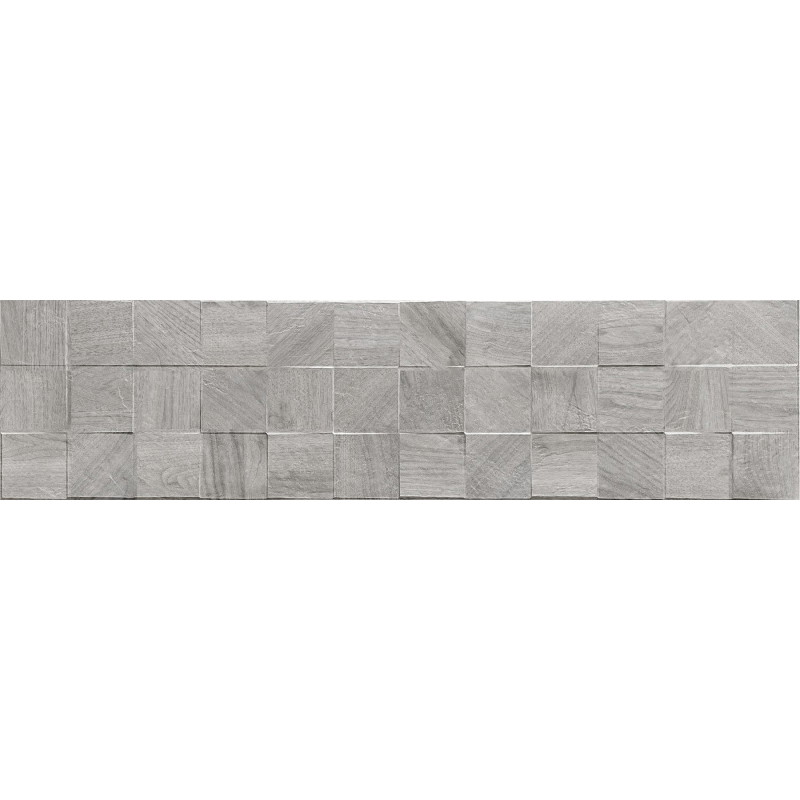 Mexen Riga Lyon Grey gres glazovaný rek. G1, drevu podobná stenová dlaždica 120 x 30 cm, matná - TL713-120-030-54