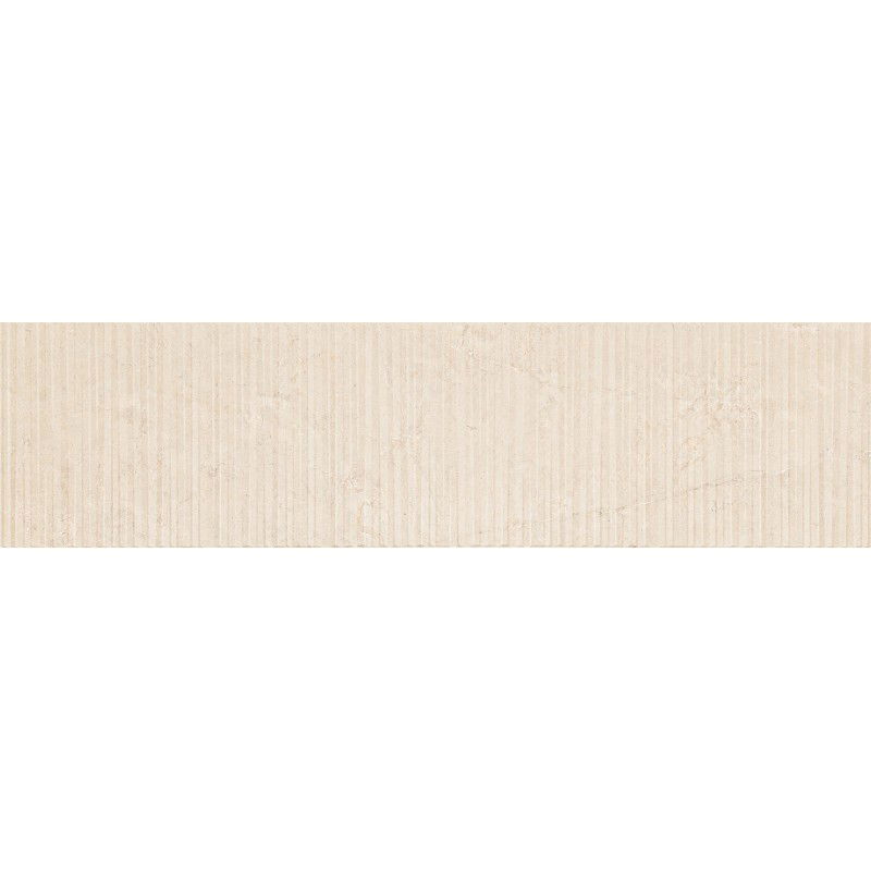 Mexen Flamingo Mayolica Crema glazovaný gres rekt. G1, nástenná dlaždica 120 x 30 cm, carving - TL715-120-030-51