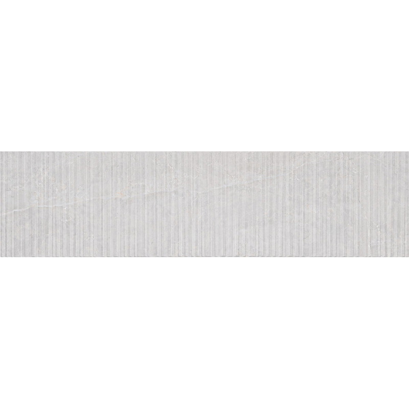 Mexen Flamingo Mayolica Gris gres glazovaný rekt. G1, stenová dlaždica 120 x 30 cm, carving - TL715-120-030-52