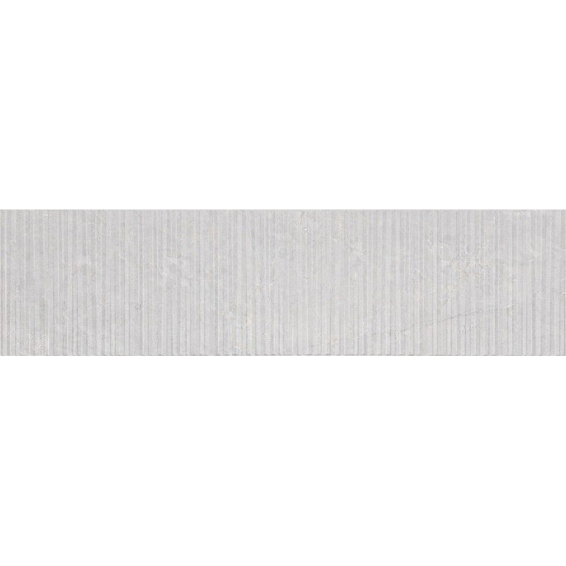 Mexen Flamingo Mayolica Gris glazovaný gres rek. G1, stenová dlažba 120 x 30 cm, carving - TL715-120-030-52