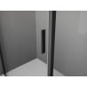 Mexen Exo-R 3S sprchová kabína 3-stranná otváracia 160 x 85 cm, transparentná, čierna - 819-160-085-70-00-3S