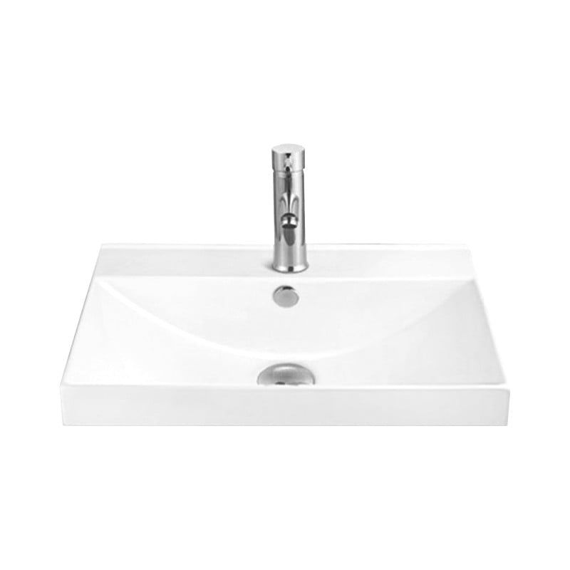 Mexen Mila umývadlo zapustené do dosky 60 x 46 cm, biele - 25296000