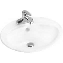 Mexen Selma vstavané umývadlo do dosky 56 x 46 cm, biele - 25085600