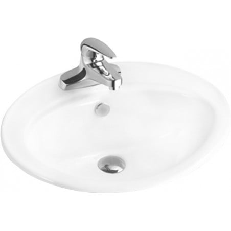 Mexen Selma umývadlo zapustené do dosky 56 x 46 cm, biele - 25085600